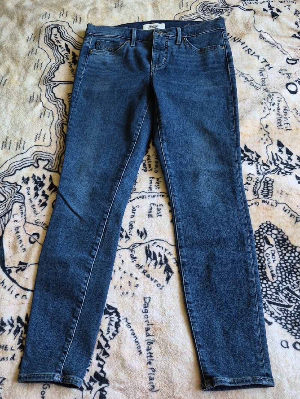 Revtown Size 27 Regular Skinny Blue Jeans Stretchy